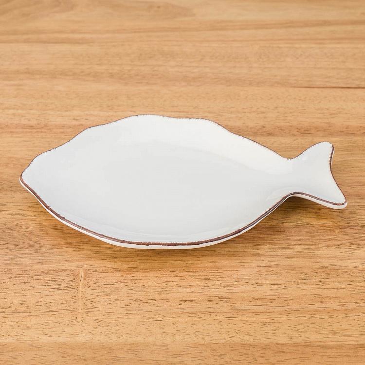 Dory Fish Plate Small White