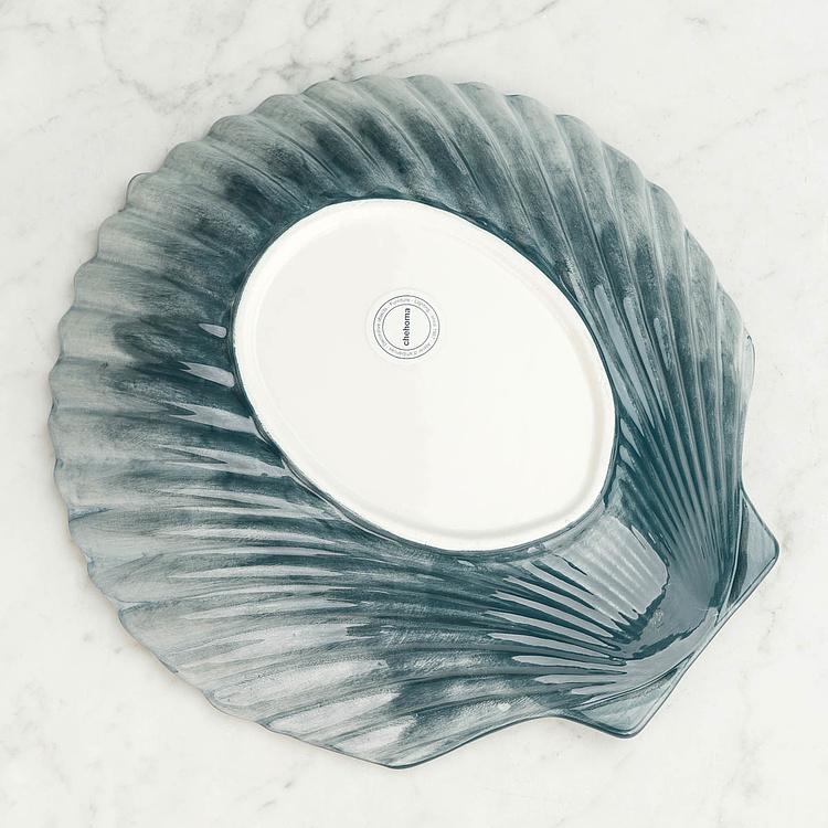 Сервировочное блюдо Голубая ракушка Shell Plate Blue