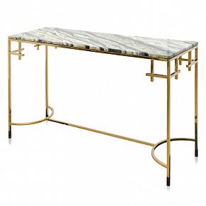 Anna Console Table, Shiny Gold
