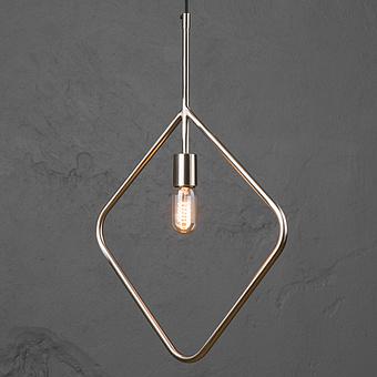 Metal Hanging Rhomboid Lamp