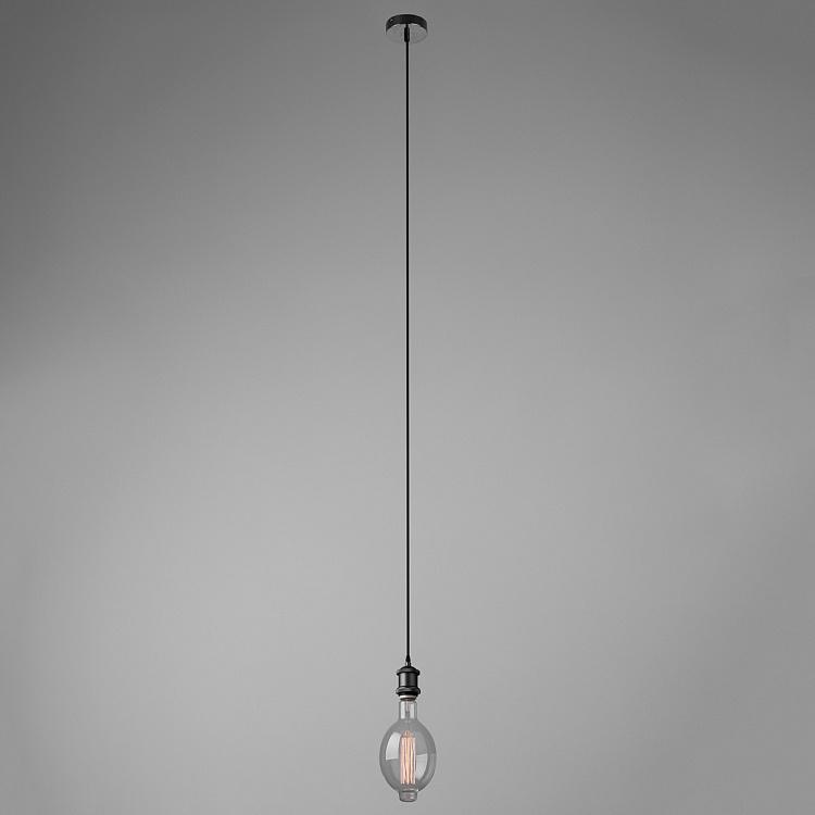 Подвесной светильник Чарли, матовый чёрный, E40 Hanging Lamp Base Charlie, Matt Black E40