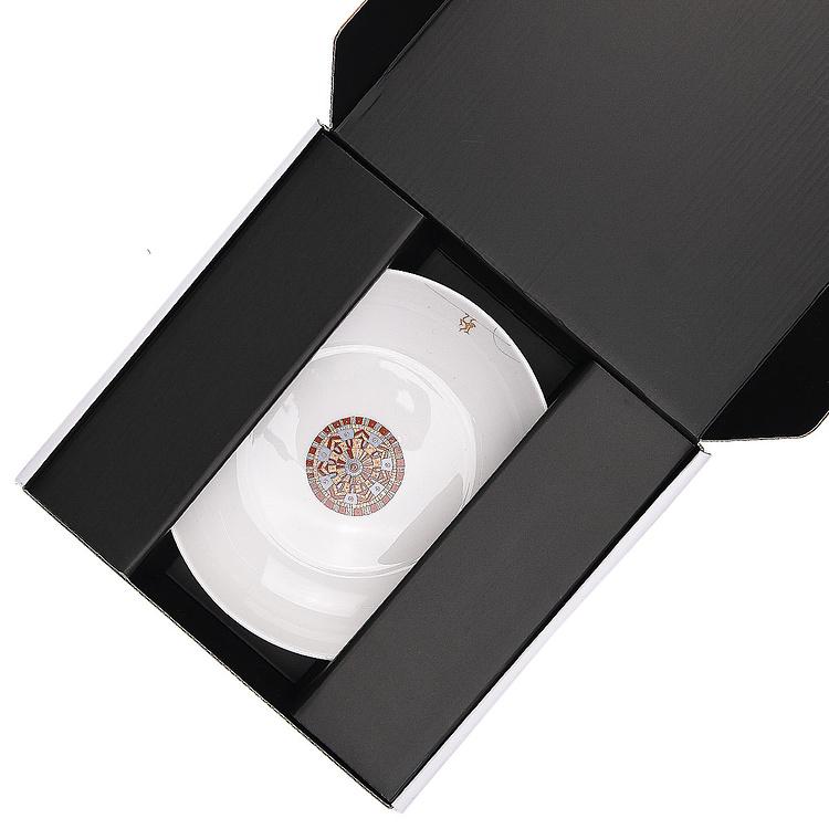 Голубая суповая тарелка с узором Африка Africa Soup Plate Pattern Blue