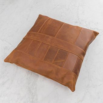 Декоративная подушка Caramel Cushion натуральная кожа Caramel