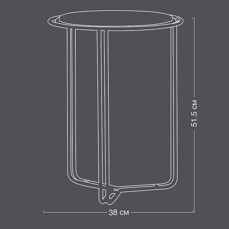 Прикроватный столик Prisac White Marble Side Table - ракурс 8