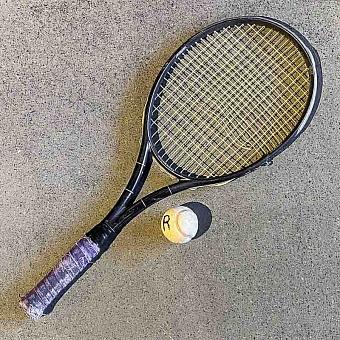 Vintage Tennis Racket And Ball 19