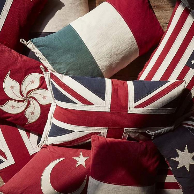Декоративная подушка с флагом Италии, S Flag Cushion Italy Small