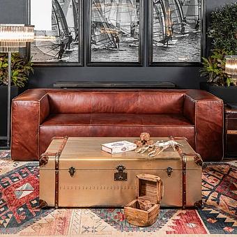 Трёхместный диван Cubism 3 Seater PF натуральная кожа Henna Grain - ракурс 13