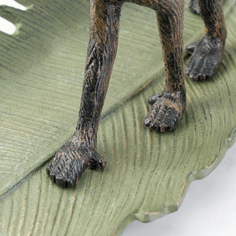 Подставка для мелочей и украшений Обезьянка на листке Monkey Walking On Leaf Tray