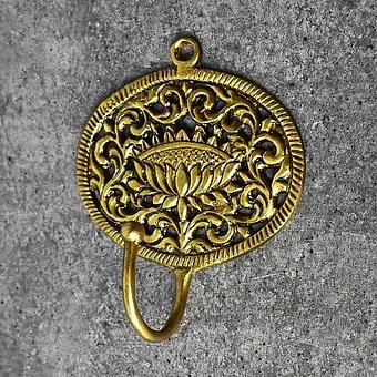 Benaras Solid Brass Boho Hook