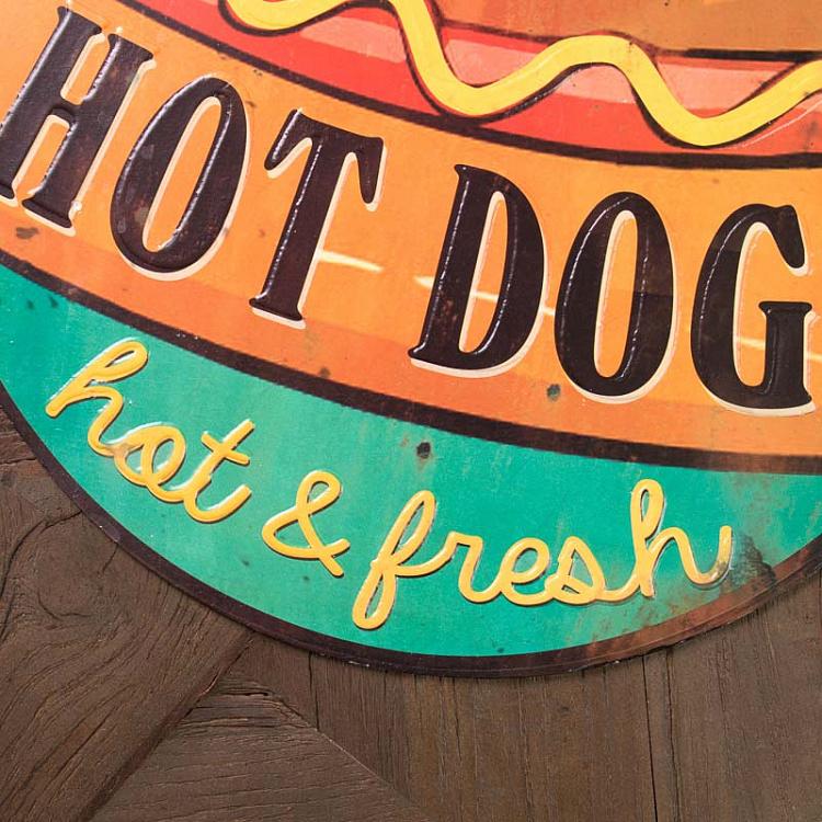 Железная табличка Хот Доги Iron Plate Hot Dogs