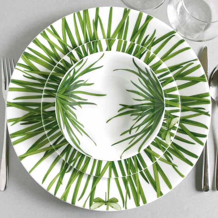 Десертная тарелка Зелёная жизнь, M Life In Green Dessert Plate Medium