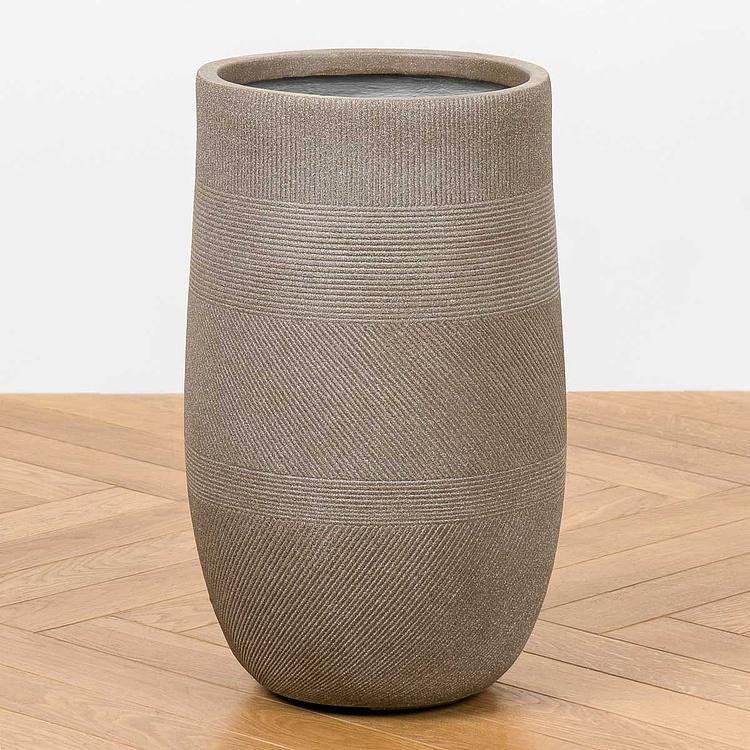 Кашпо Ergo Graphics Tall Pot Cappuccino Small