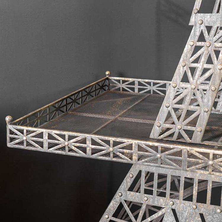 Металлический стеллаж Эйфелева башня с 4-мя полками Metal Shelf Eiffel 4 Levels