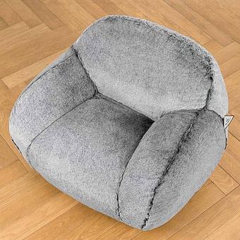 Кресло Baby Snug Chair искусственный мех Big Bear Pink - ракурс 5