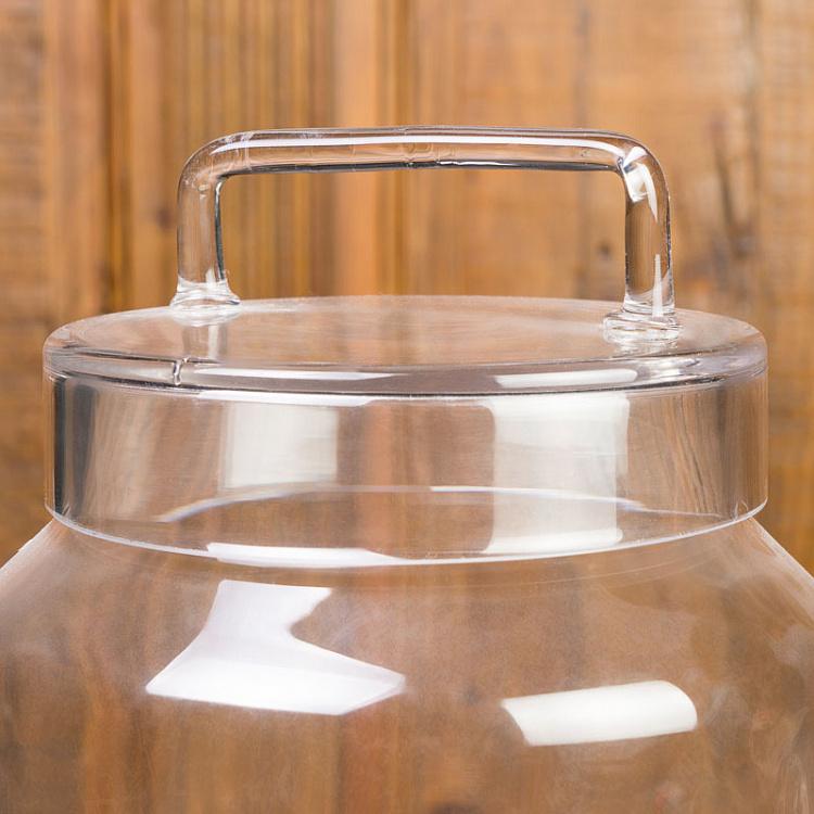 Стеклянная ёмкость для хранения, M Glass Vase With Straight Handle Medium