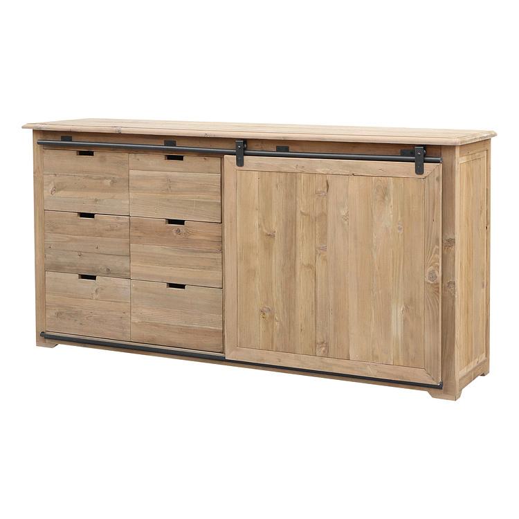 Комод-буфет с раздвижной дверью и 6 ящиками Карелия Karelia Sliding Door Sideboard With 6 Drawers DB