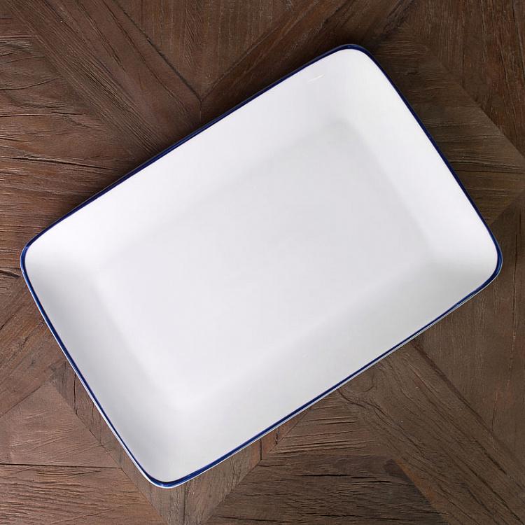 Прямоугольная тарелка Синяя полоска Filo Blue Rectangle Platter