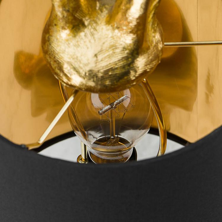 Настольная лампа Робкий кролик, M Table Lamp Hiding Bunny Gold Black