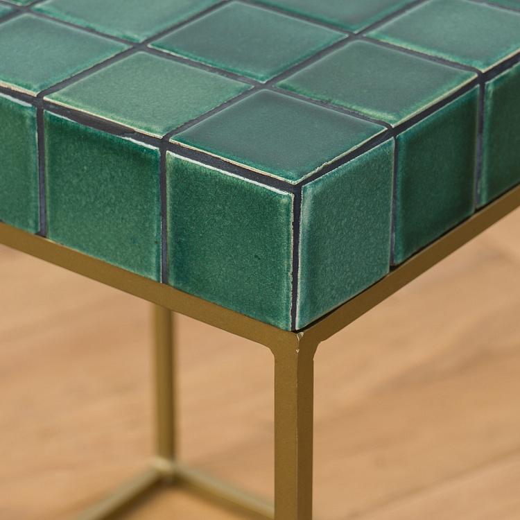 Прикроватный столик со столешницей из керамической плитки Порту Porto Side Table Ceramic Tiles