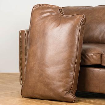 Двухместный диван Minister 2 Seater RM натуральная кожа Brown Franco - ракурс 10