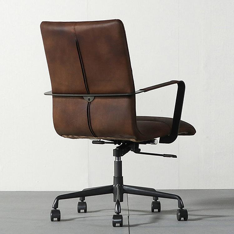 Кресло Ufficio Genova Armchair D натуральная кожа Mocha - ракурс 3