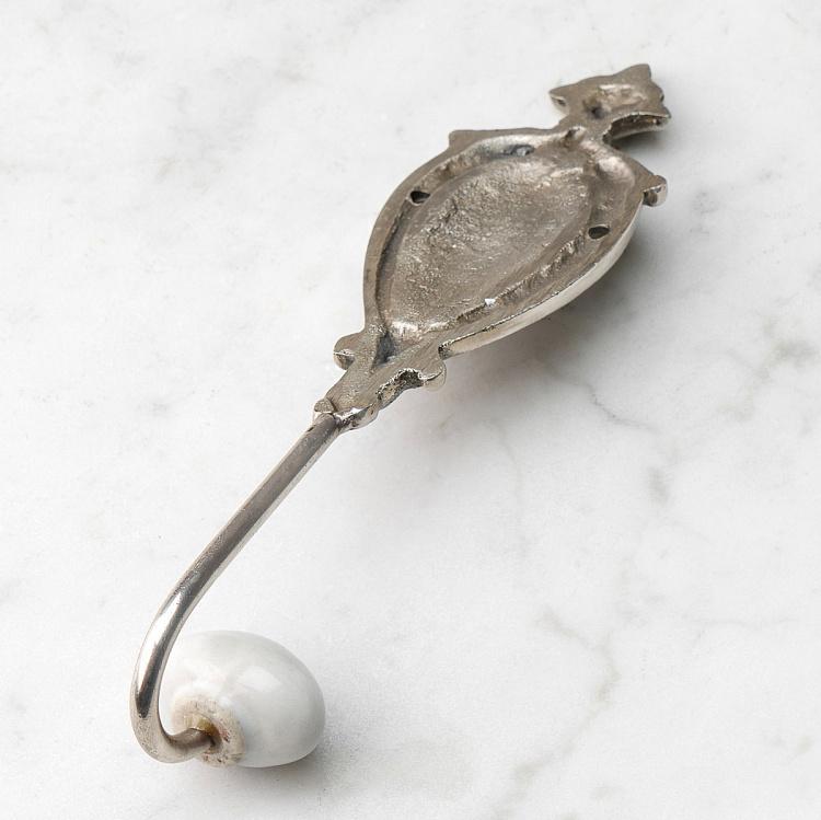 Крючок серебристый с лилией Silver Decor Hook