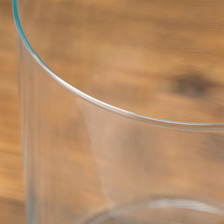 Цилиндрическая ваза, L Cylindrical Glass Jar Large