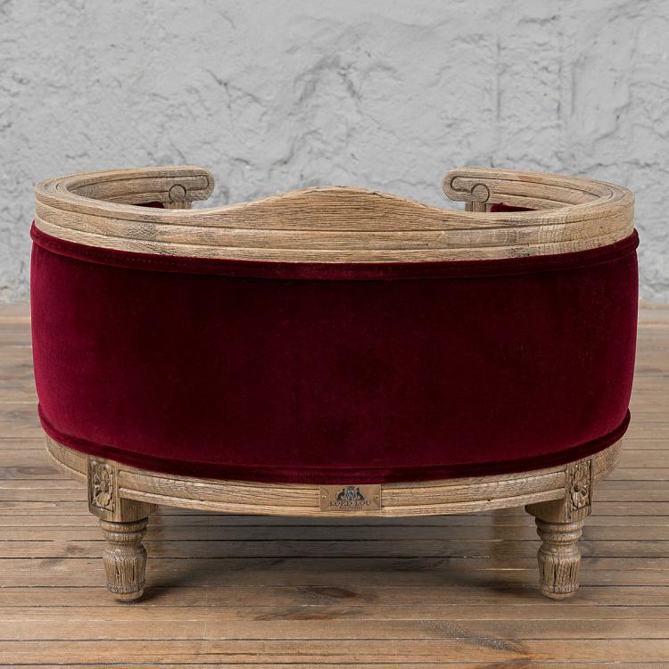 Красный диван для собак/кошек Георг, S George Sofa Small, Red Velvet