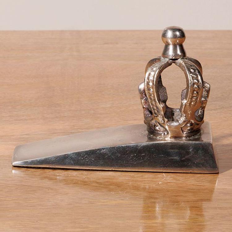 Ограничитель для двери Королевский серебряного цвета Door Stopper King Silver