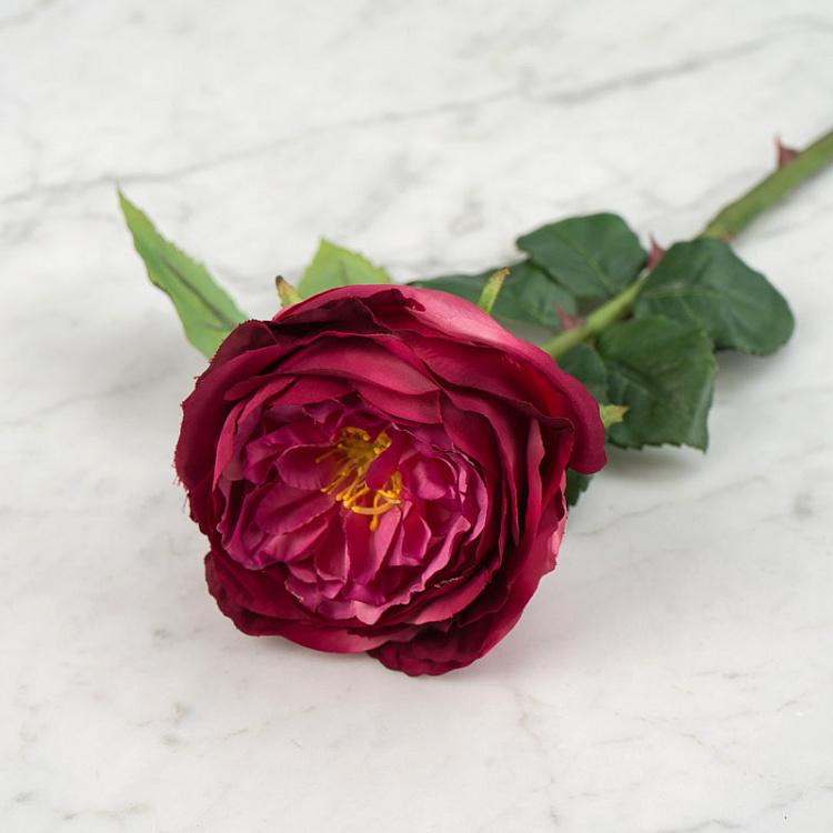 Искусственная роза Джема тёмная фуксия Gemma Rose Dark Fuchsia 56 cm