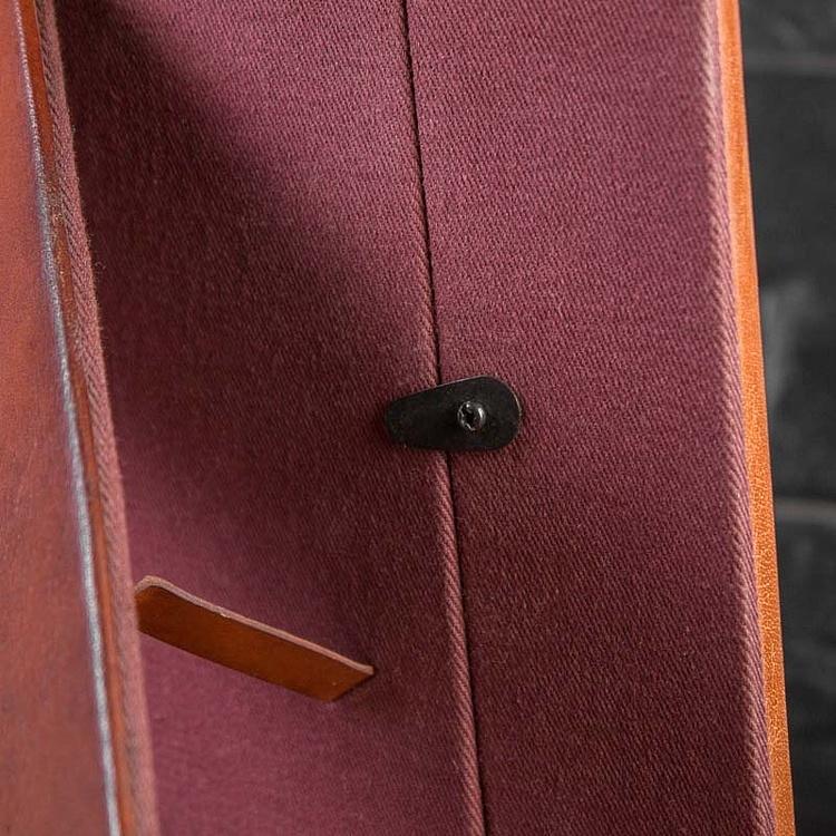 Рамка для фото со светло-коричневым кожаным обрамлением, M Picture Frame Light Brown Medium