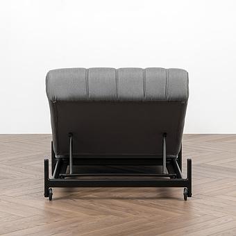 Садовый шезлонг-лежак Luna Lounger, Black акриловая ткань Flanelle - ракурс 5