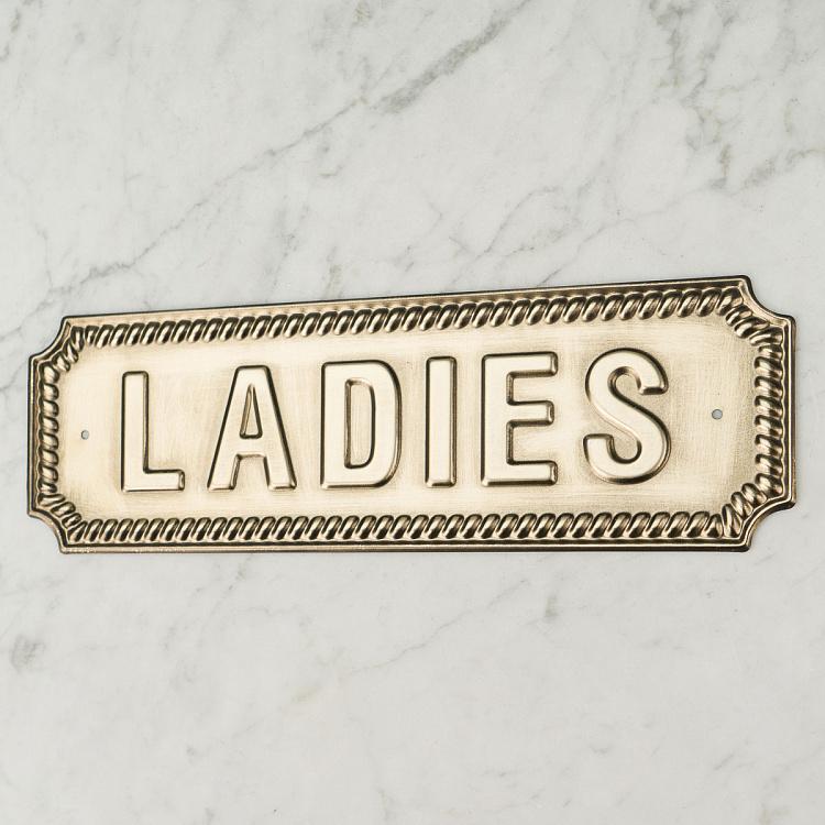 Brass Sign Ladies