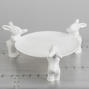 Сервировочная подставка Plate For Sweets Rabbits Thieves discount3