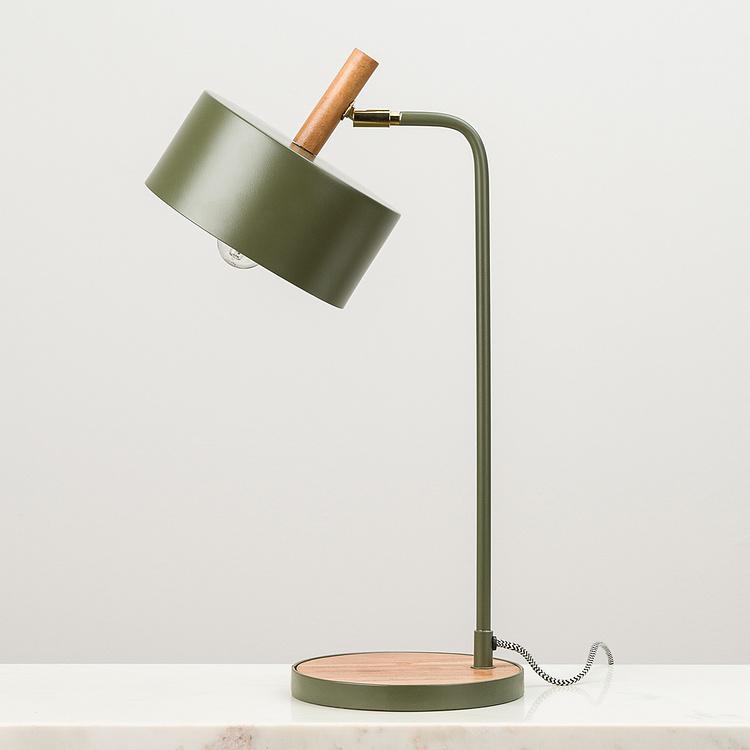 Оливковая настольная рабочая лампа Green Olive Table Lamp