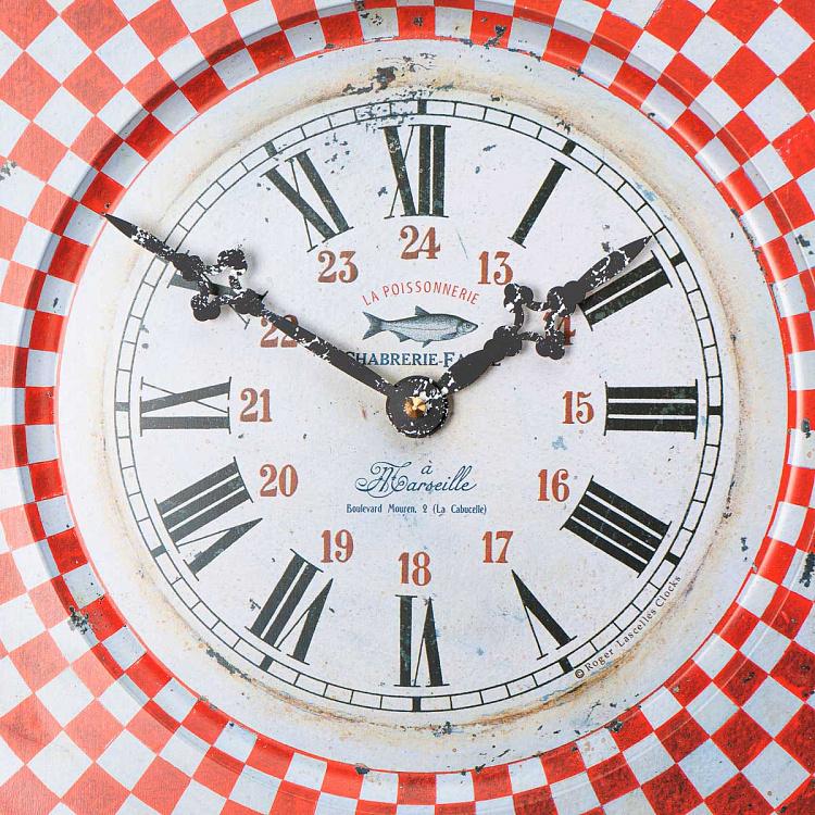 Жестяные настенные часы Марсель French Tin Marseille Wall Clock