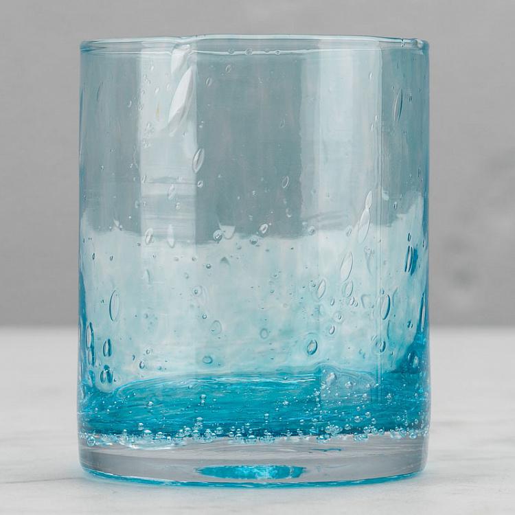 Лазурно-голубой стакан Пузырьки Bulle Craft Whisky Gobelet Bleu Azur