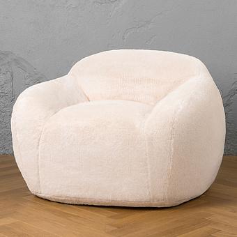 Кресло Snug Chair искусственный мех Grizzly Grey