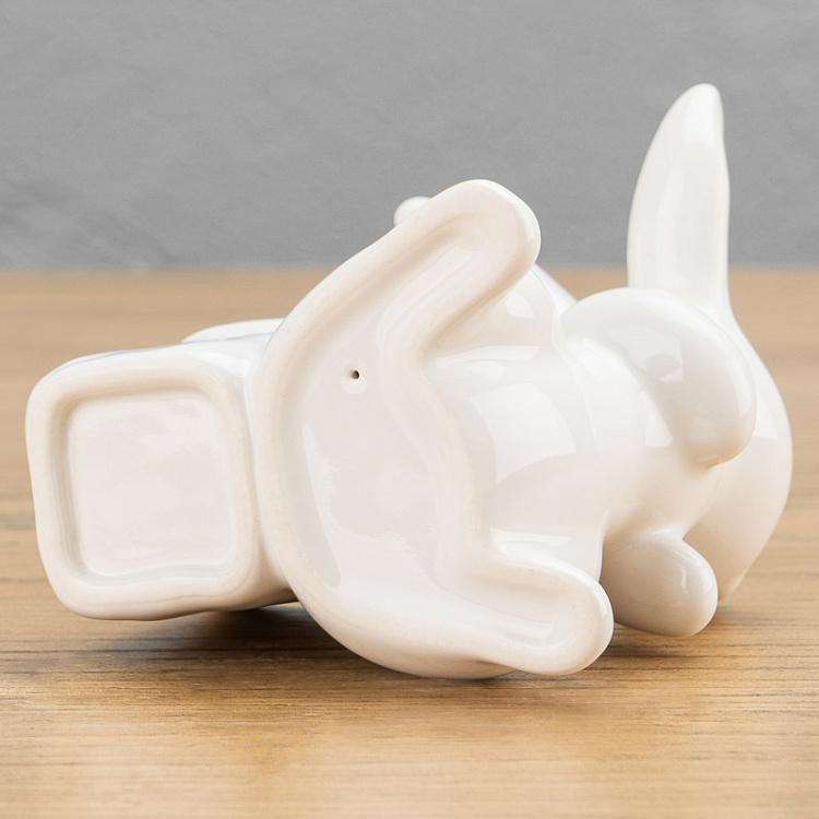 Подставка для зубочисток Кролик с туеском Rabbit With Box Toothpick Holder