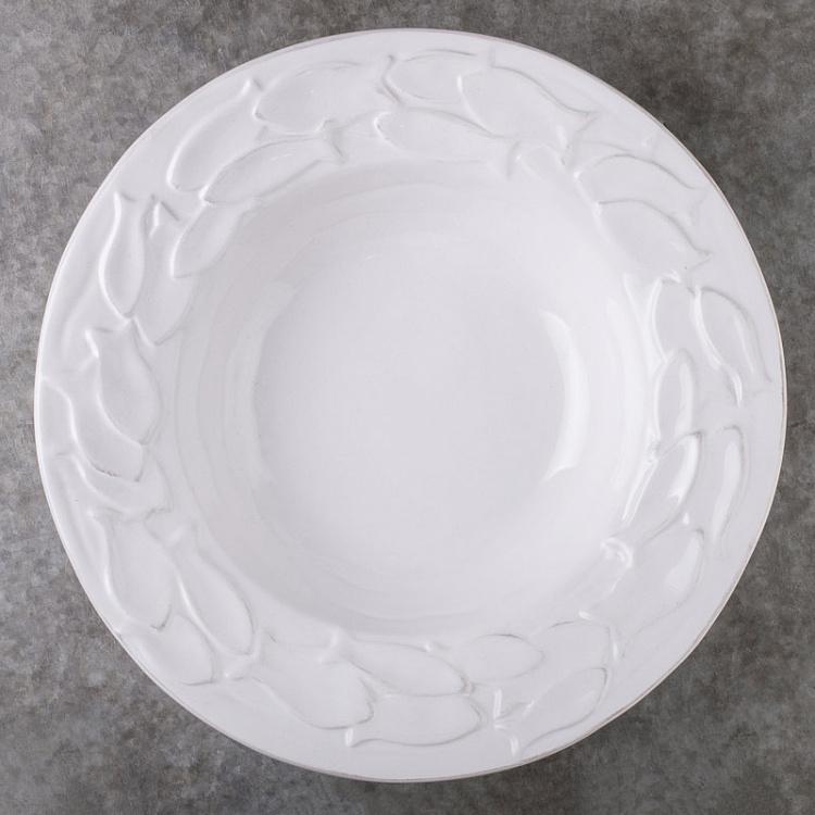 Суповая тарелка Косяк рыб Banc De Poissons White Soup Plate