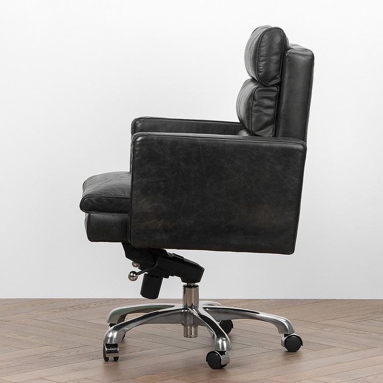 Кресло Hemingway Office Chair RM натуральная кожа Old Kaprys - ракурс 4