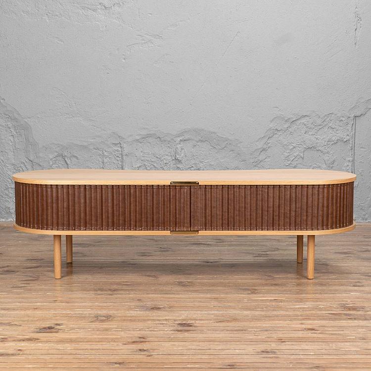 Комод-тумба под телевизор Одейшес, светлый дуб Audacious TV Bench, Oak