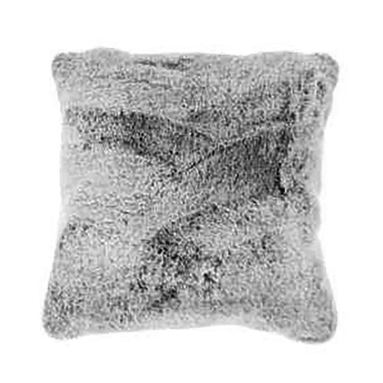 Декоративная подушка Alaska Square Cushion Medium искусственный мех Big Bear Grey