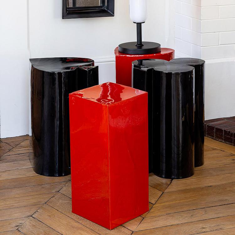 Прикроватный столик Пики Poker Black Spade Side Table