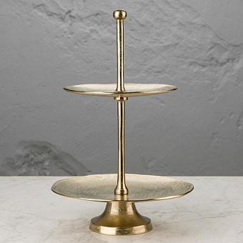 Two Tiers Etagere Gold