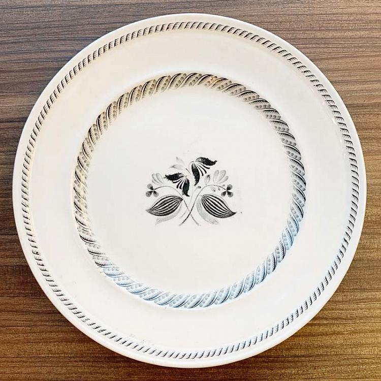 Винтажная тарелка Подснежники, M Vintage Plate Snowdrops Medium