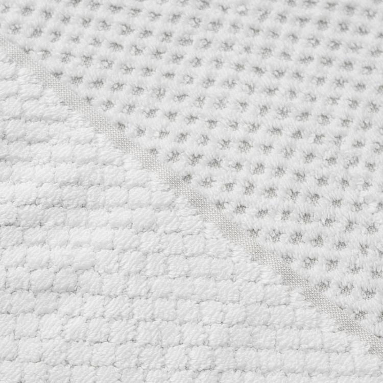 Белое махровое полотенце для рук и лица Пунто 50x90 см Punto Hand Towel White 50x90 cm
