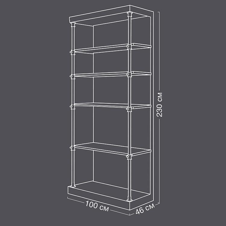 Стеллаж Carnot Iron And Wood Shelf - ракурс 13