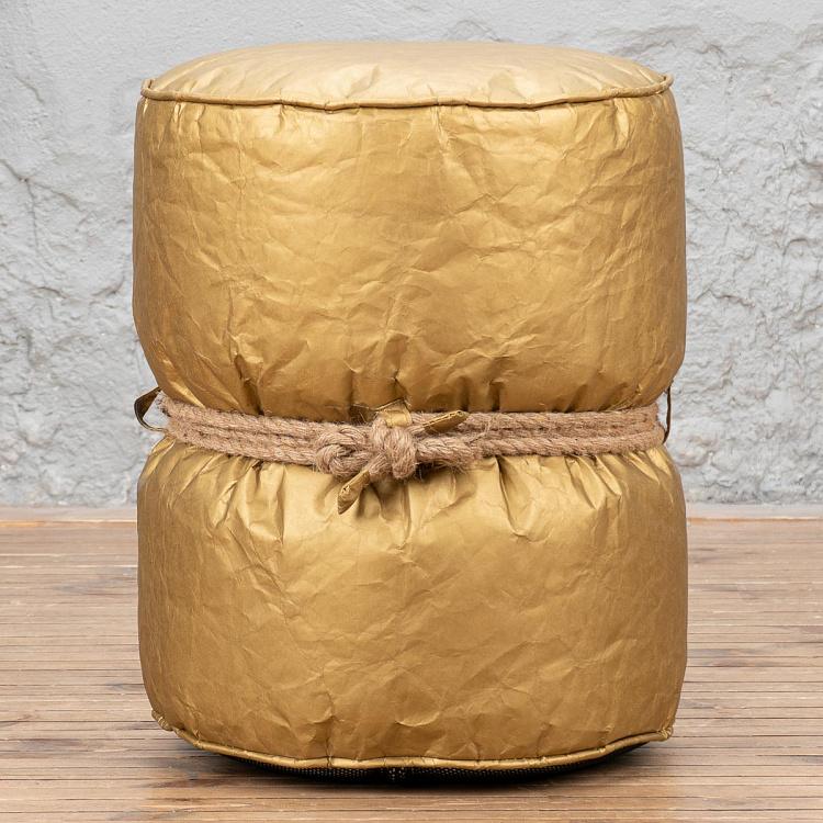 Золотой пуфик Куронн Couronnes Footstool Gold