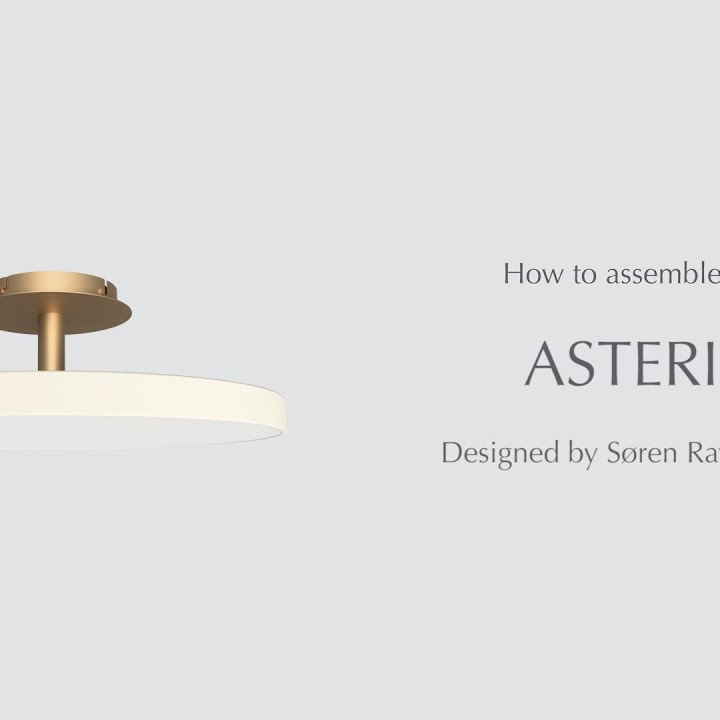Тёмно-серая светодиодная люстра Астерия, L Asteria Up Ceiling Lamp Anthracite Grey Large